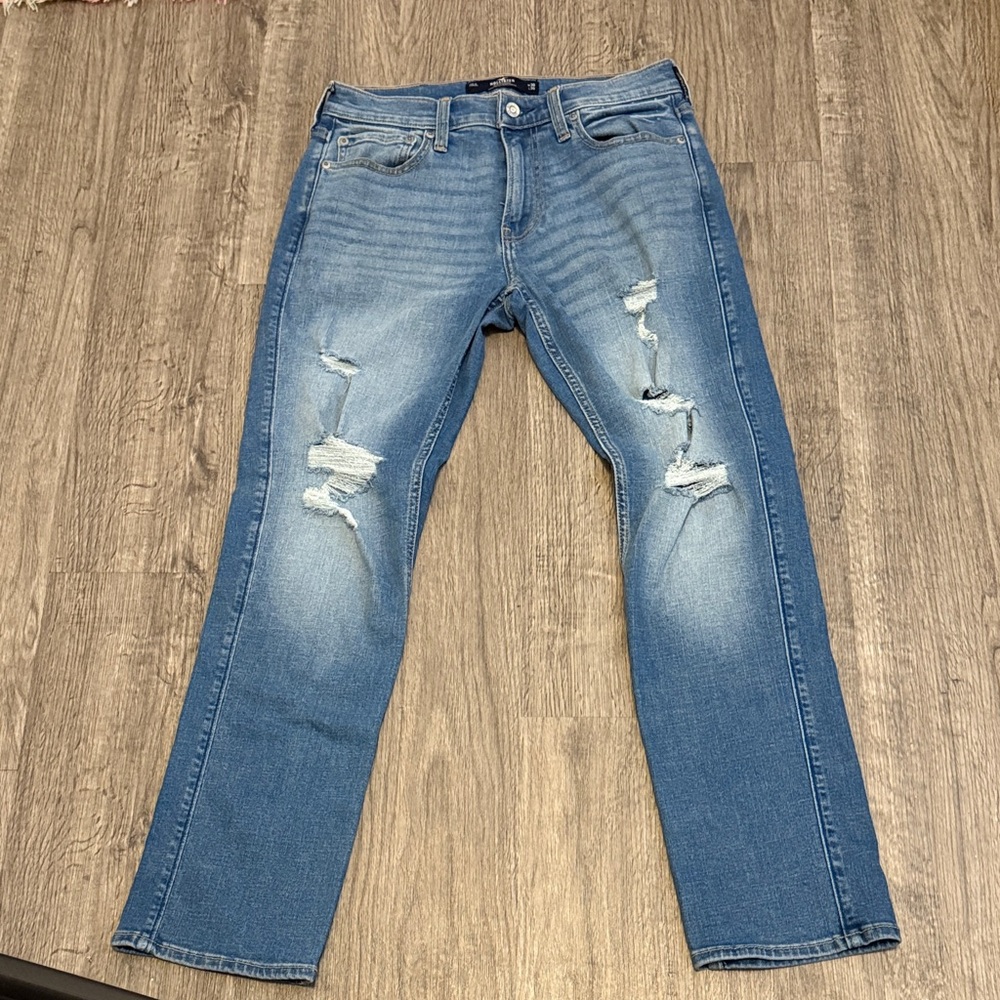 Hollister Classic Blue Straight Leg Jeans